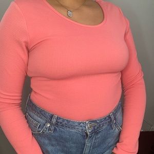 Pink long Sleeve Sweater